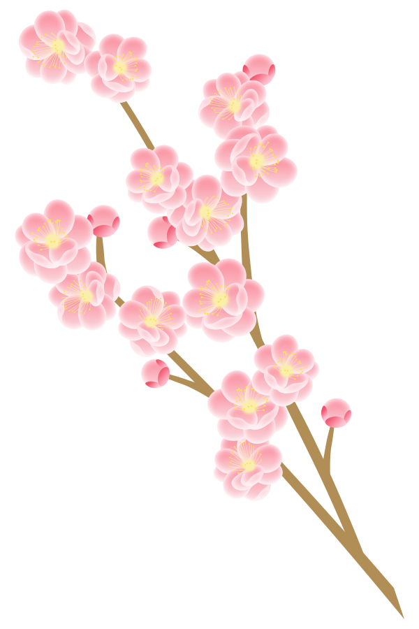 桃の花 イラスト 背景