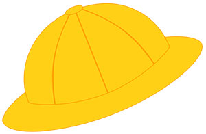 フリー素材 イラスト 黄色い帽子 幼稚園 保育園 春 桜 無料 商用可 PNG
