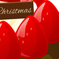 クリスマス ケーキ イチゴケーキ チョコケーキ 冬 無料 イラスト フリー素材 商用可 png