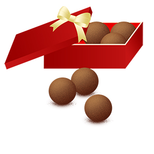 季節のフリー素材 商用利用可 透過png 冬 バレンタイン チョコレート ハート リボン トリュフ Plus Free Material